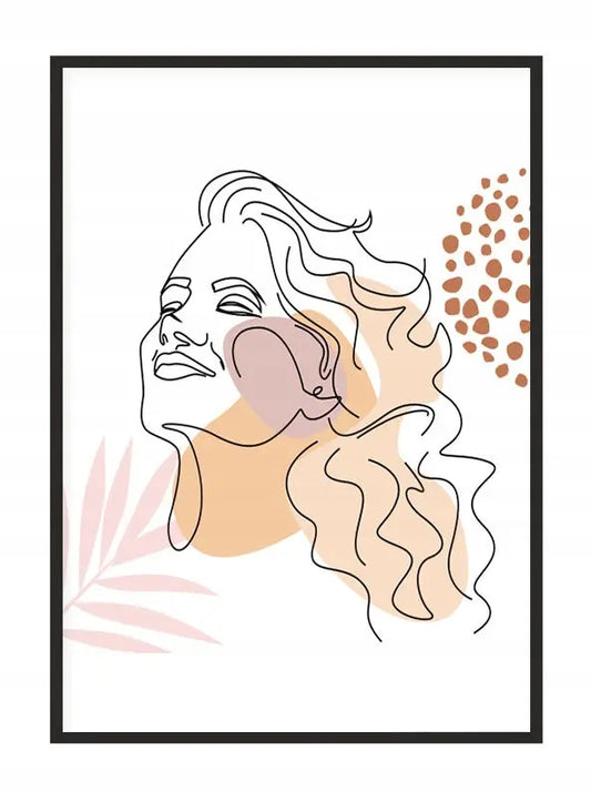 Plakat Line art Ona 33x43 cm - ForWalls.eu