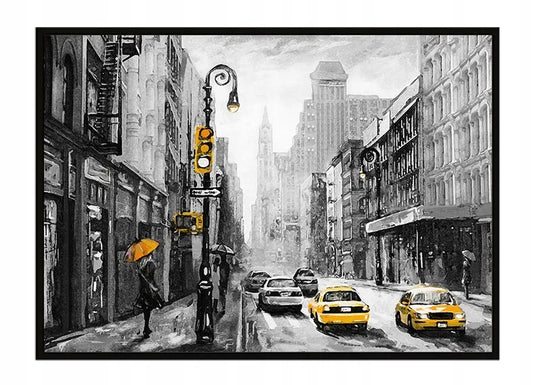 Plakat Miasto 53x73 cm ForWalls.eu