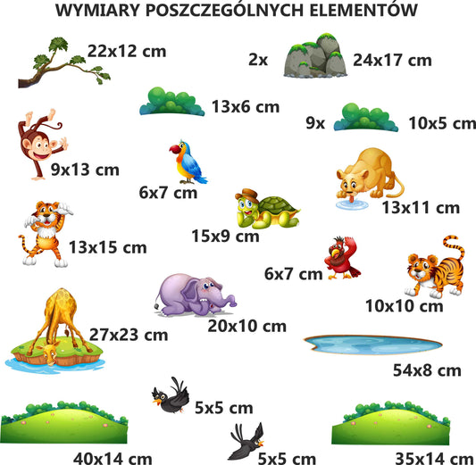 Kolorowe Naklejki ścienne dla dzieci Dekoracja do pokoju dziecka niemowlaka ForWalls.eu