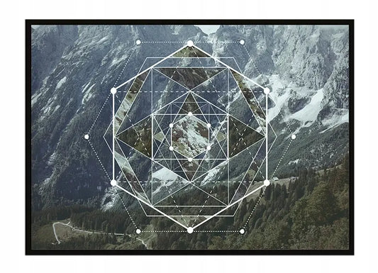 Plakat Geometria GÓRY 53x73 cm - ForWalls.eu