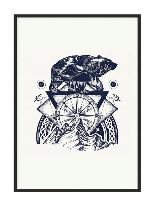 Plakat Niedźwiedź Kom 33x43 cm - ForWalls.eu