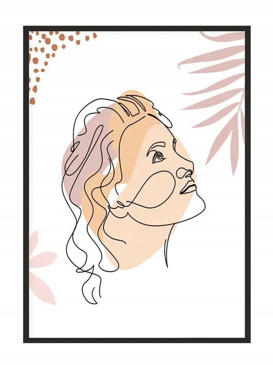 Plakat Line art Ona 33x43 cm - ForWalls.eu