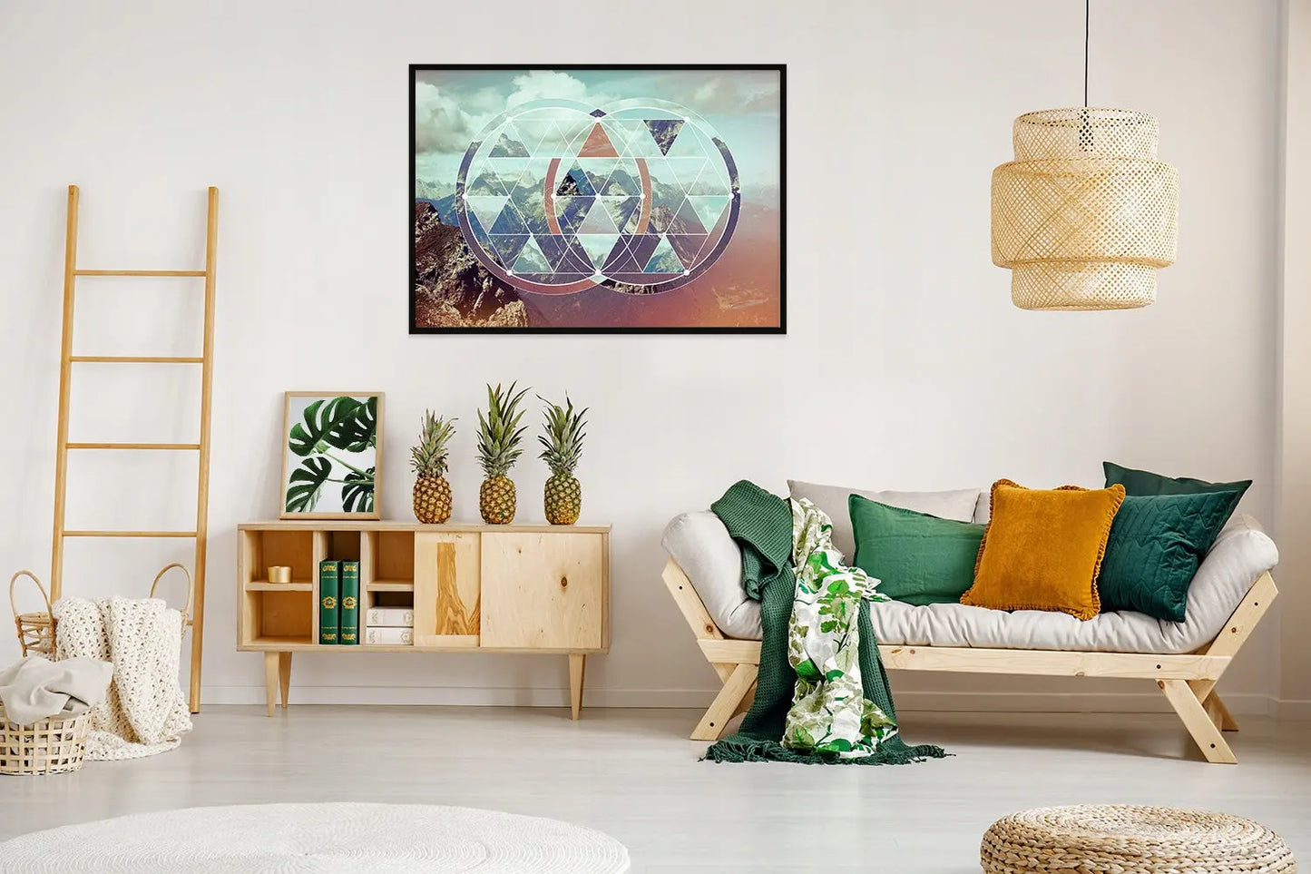 Plakat Geometria GÓRY 53x73 cm - ForWalls.eu