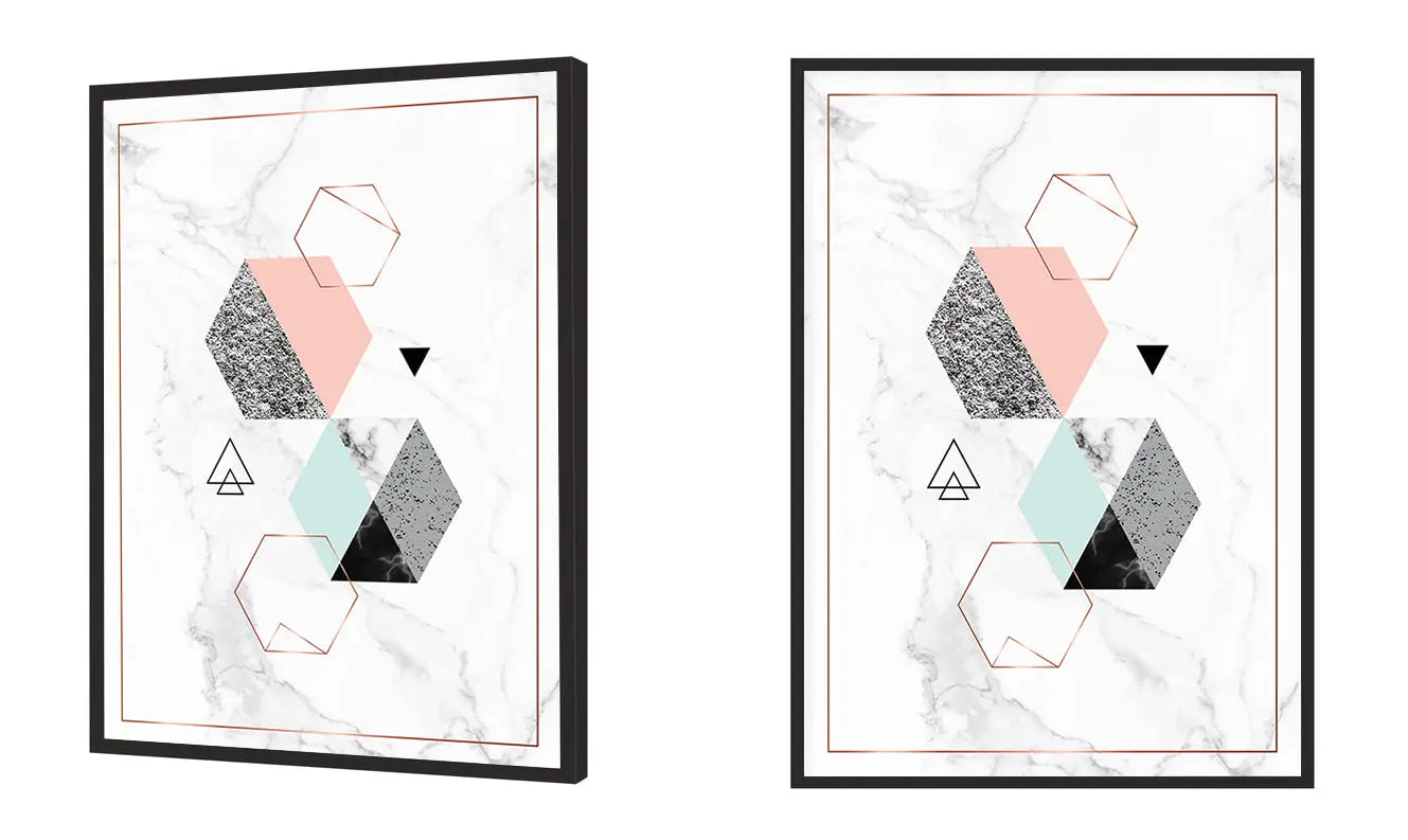 Plakat Geometr Marmur 33x43 cm - ForWalls.eu