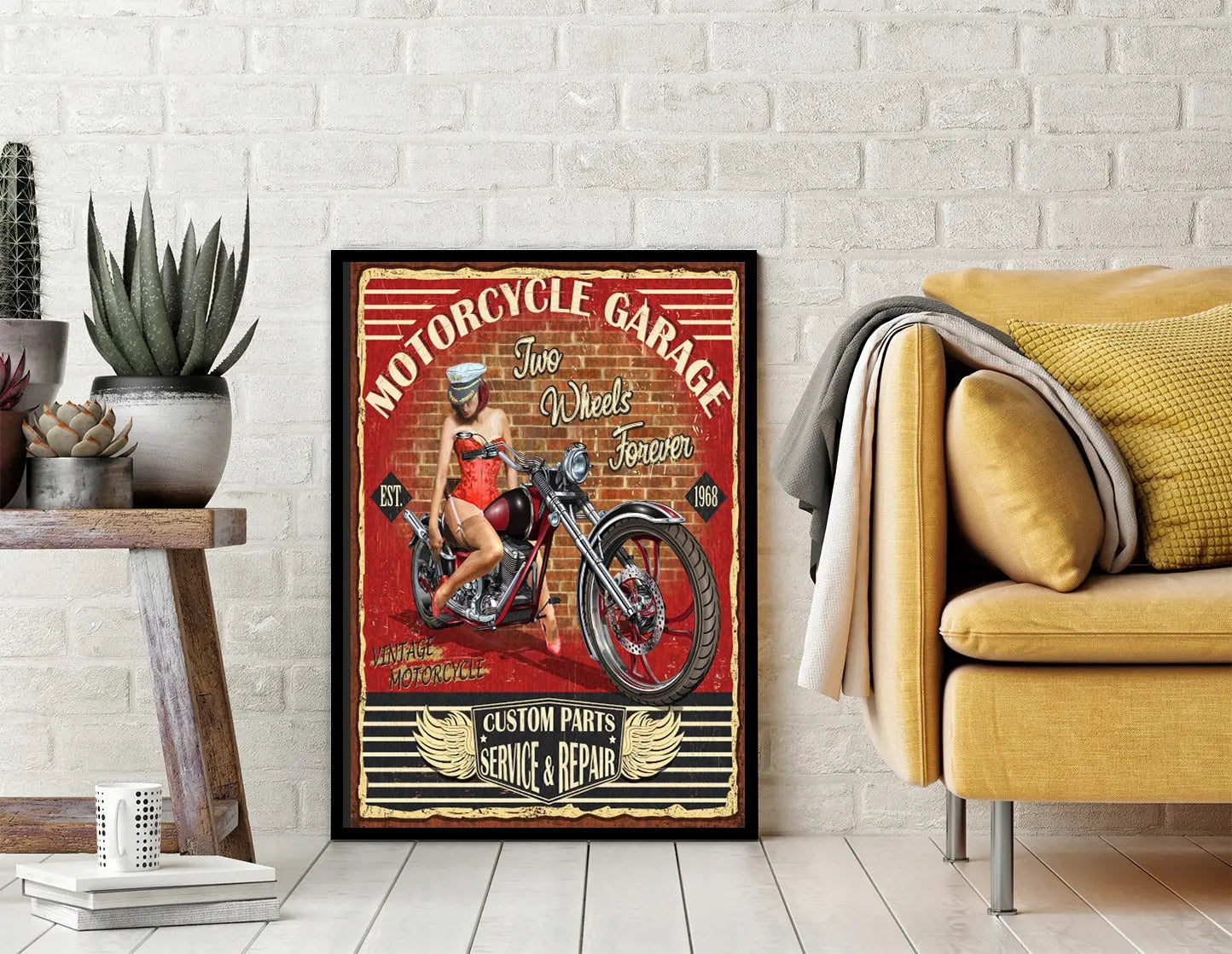 Plakat Garaż Pinup 33x43 cm - ForWalls.eu