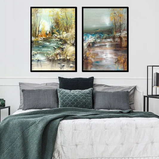 Plakaty Pejzaże Jesień Dyptyk 33x43cm - ForWalls.eu