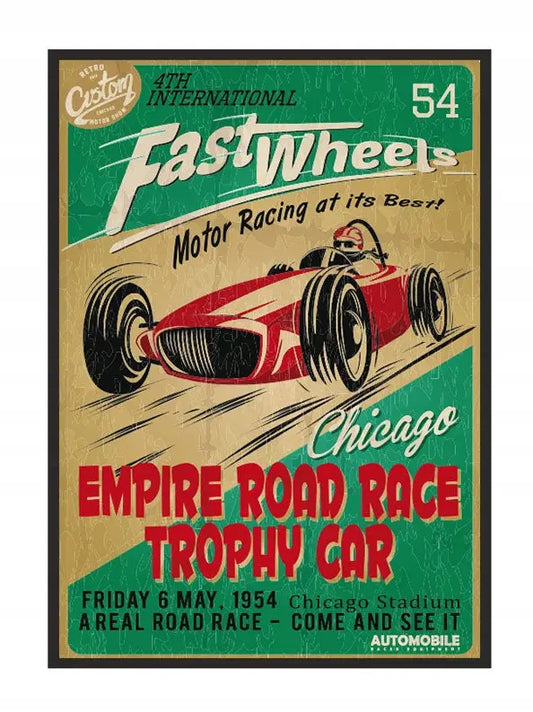 Plakat Garaż Race 33x43 cm ForWalls.eu