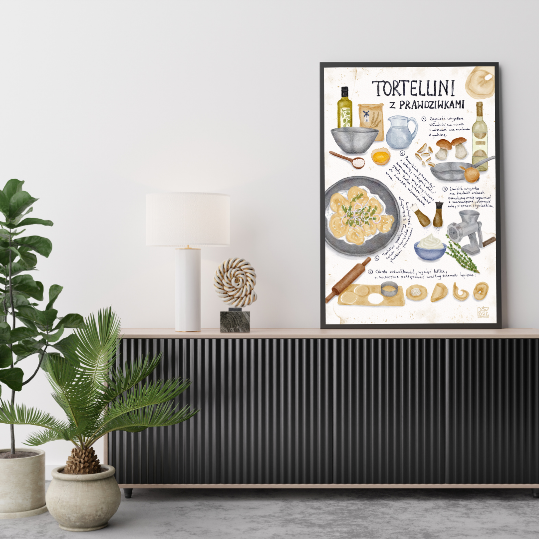 Plakat Tortellini z prawdziwkami ForWalls.eu