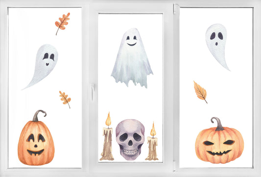 Naklejka dwustronna na okno Dekoracja Halloween wielokrotnego użytku 45x60 ForWalls.eu
