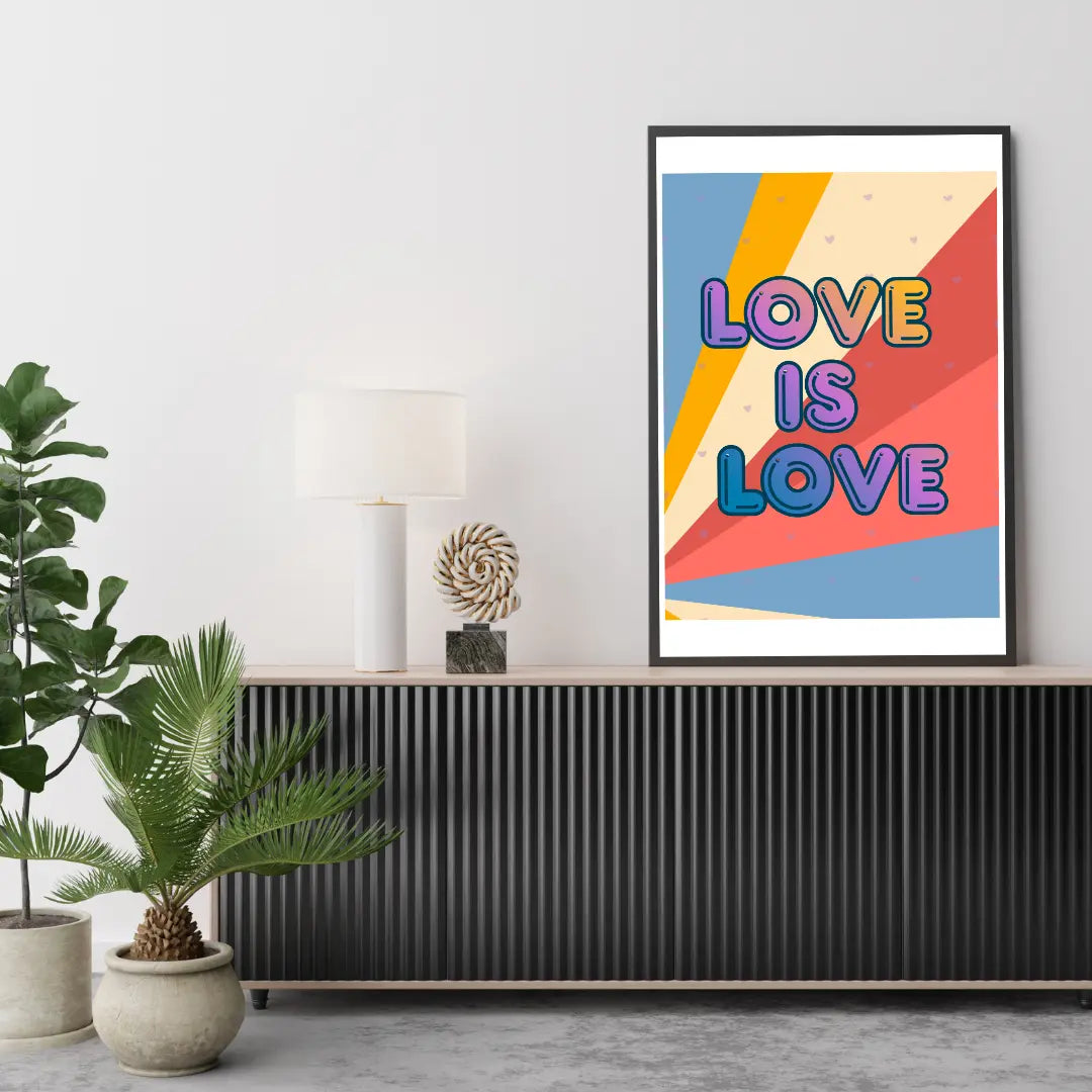 Plakat Love is Love (Pastelowy) - ForWalls.eu