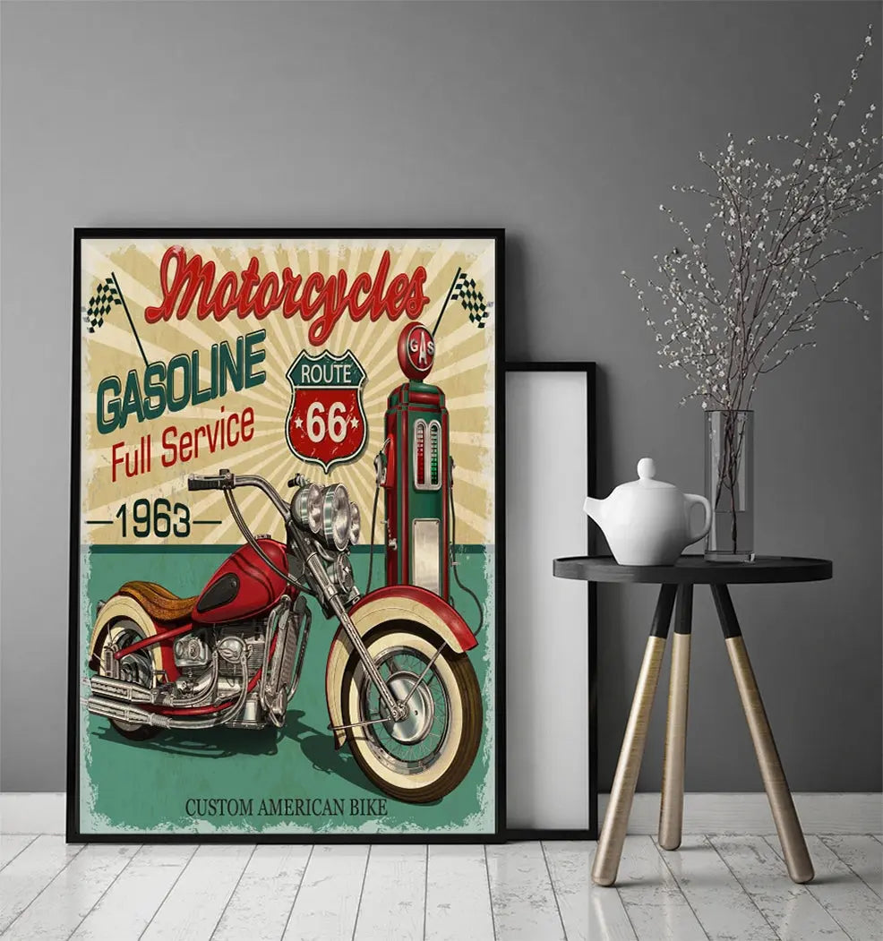 Plakat Garaż Motor 33x43 cm - ForWalls.eu