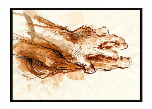 Plakat Dłonie 53x73 cm ForWalls.eu