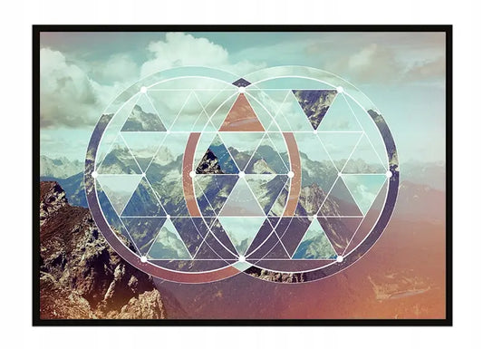 Plakat Geometria GÓRY 53x73 cm - ForWalls.eu