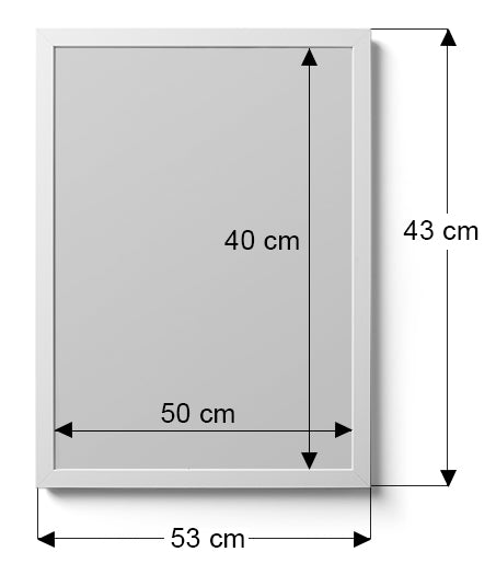 Ramka Drewniana 40x50 cm Biała ForWalls.eu