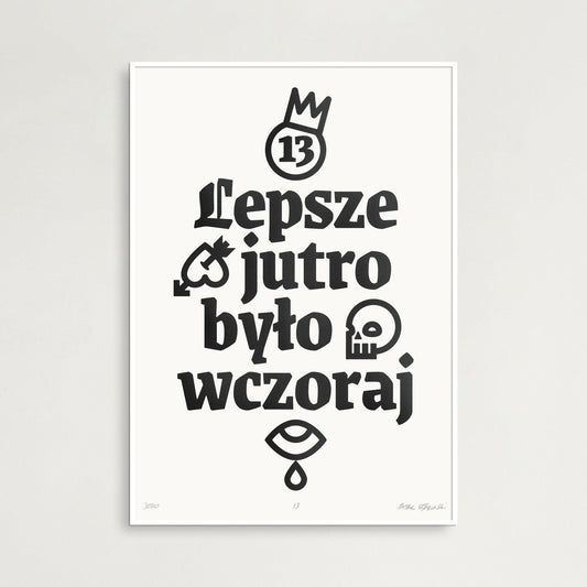Plakat JUTRO WCZORAJ ForWalls.eu