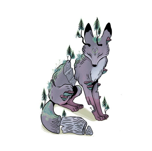 Plakat Forest Fox ForWalls.eu