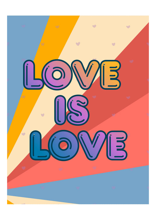 Plakat Love is Love (Pastelowy) - ForWalls.eu
