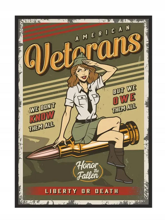 Plakat Veterans Pinup 33x43 cm ForWalls.eu