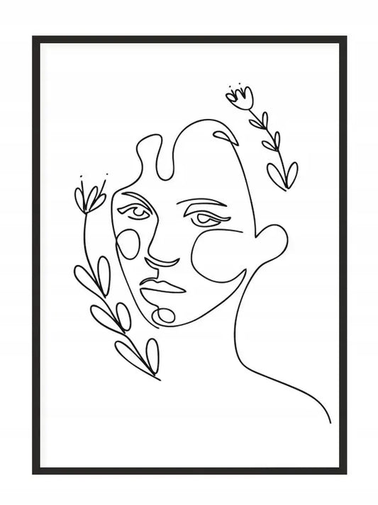 Plakat Line art Ona 33x43 cm - ForWalls.eu