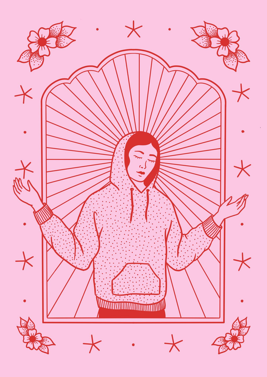 Plakat "Modern Mary in Pink"