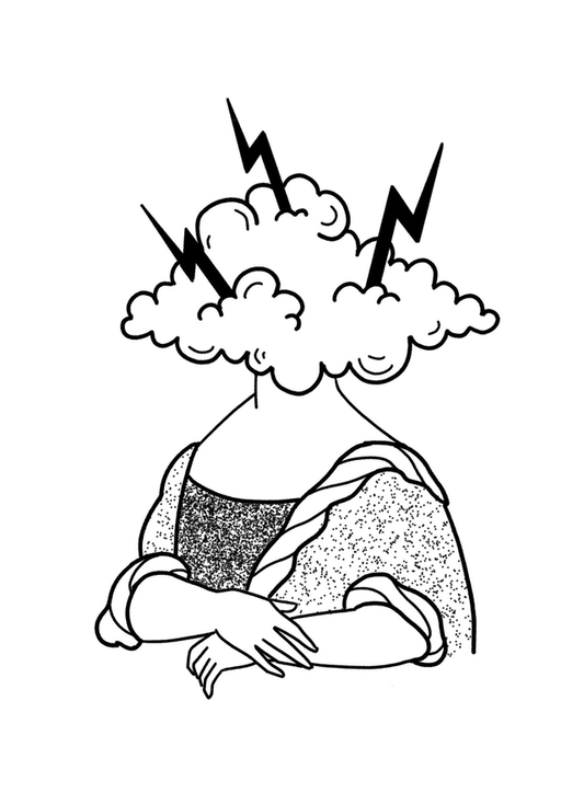 Plakat "Stormy Mona Lisa"