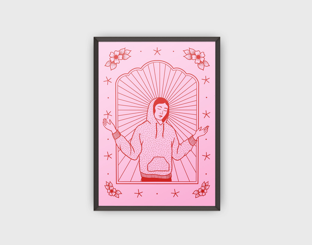 Plakat "Modern Mary in Pink"