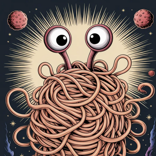 Plakat Latający Potwór Spaghetti - ForWalls.eu