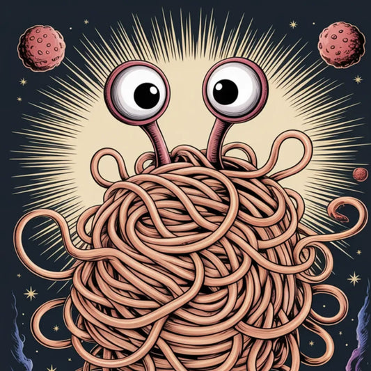 Plakat Latający Potwór Spaghetti - ForWalls.eu