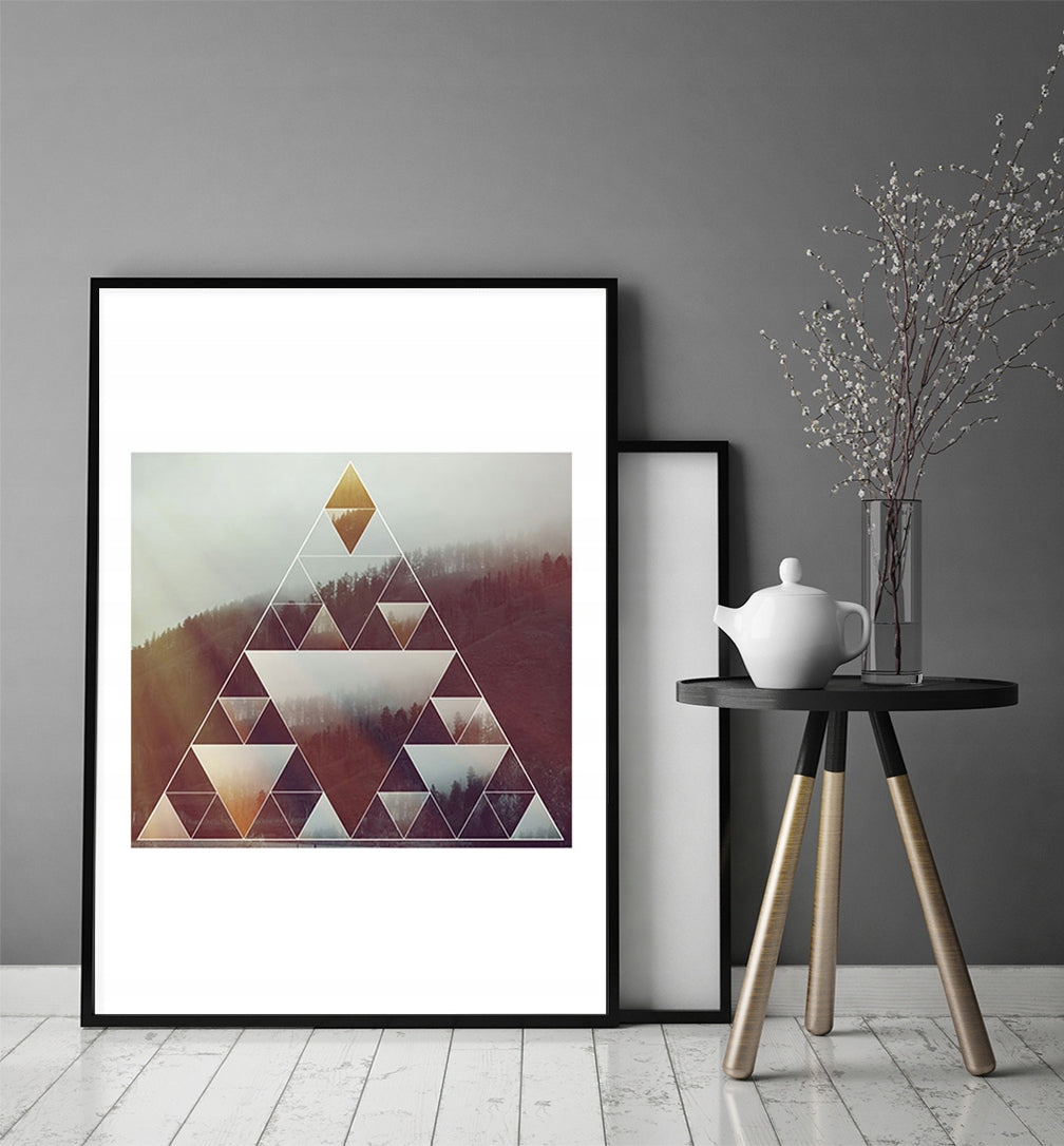 Plakat Trójkąty 33x43 cm  ForWalls.eu