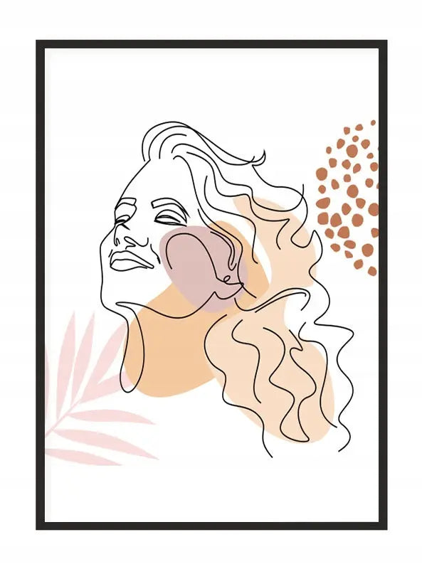 Plakat Line art Ona 33x43 cm - ForWalls.eu