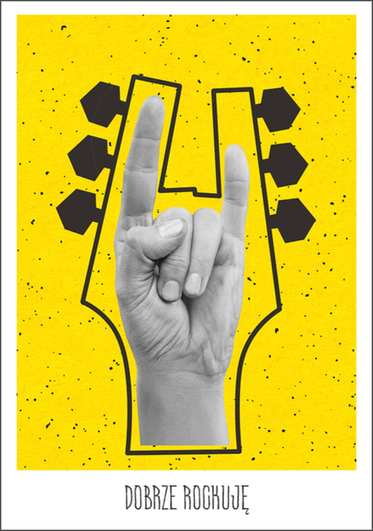 Plakat Dobrze Rockuje Muzyka  ForWalls.eu
