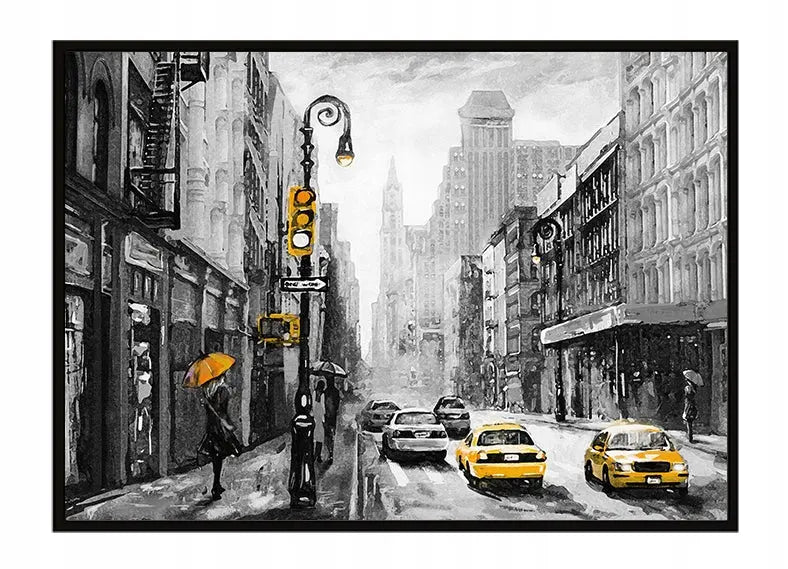 Plakat Miasto 53x73 cm  ForWalls.eu