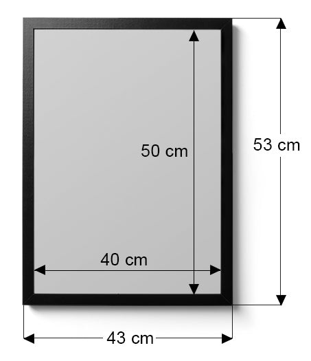 Ramka Drewniana 40x50 cm Czarna  ForWalls.eu