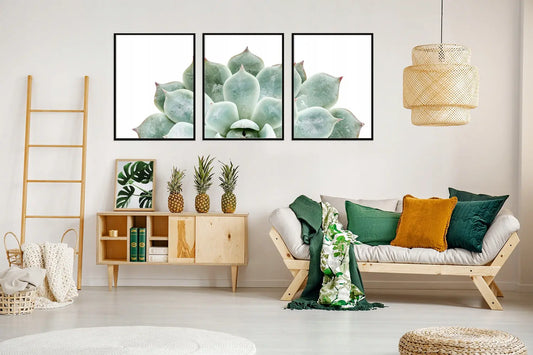 Plakaty Liście Tryptyk 33x43cm  ForWalls.eu
