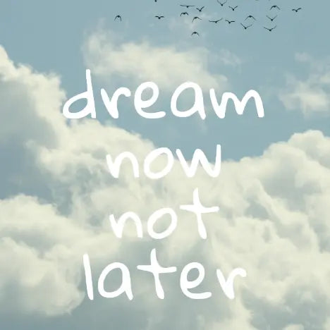 Plakat Dream Now Not Later - ForWalls.eu