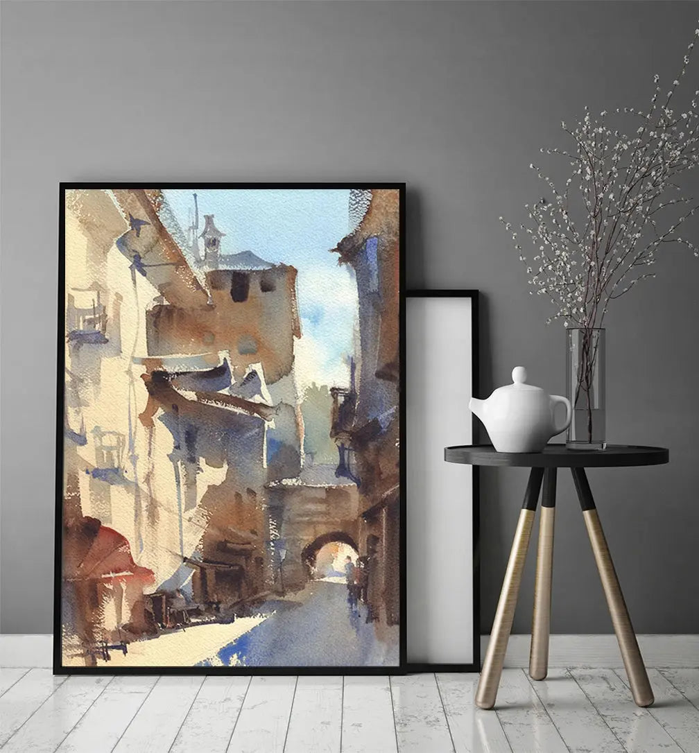 Plakat Uliczka 53x73 cm  ForWalls.eu