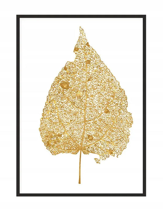 Plakat Złoty Liść 33x43 cm  ForWalls.eu
