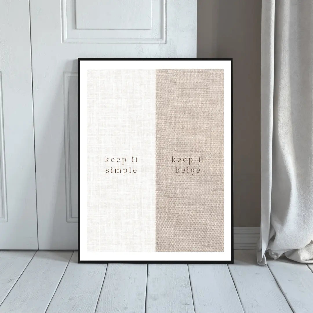 Plakat Keep it Beige - ForWalls.eu