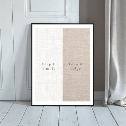 Plakat Keep it Beige - ForWalls.eu