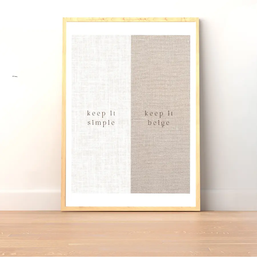 Plakat Keep it Beige - ForWalls.eu