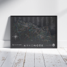 Plakat Mapa czeskich Karkonoszy - ForWalls.eu