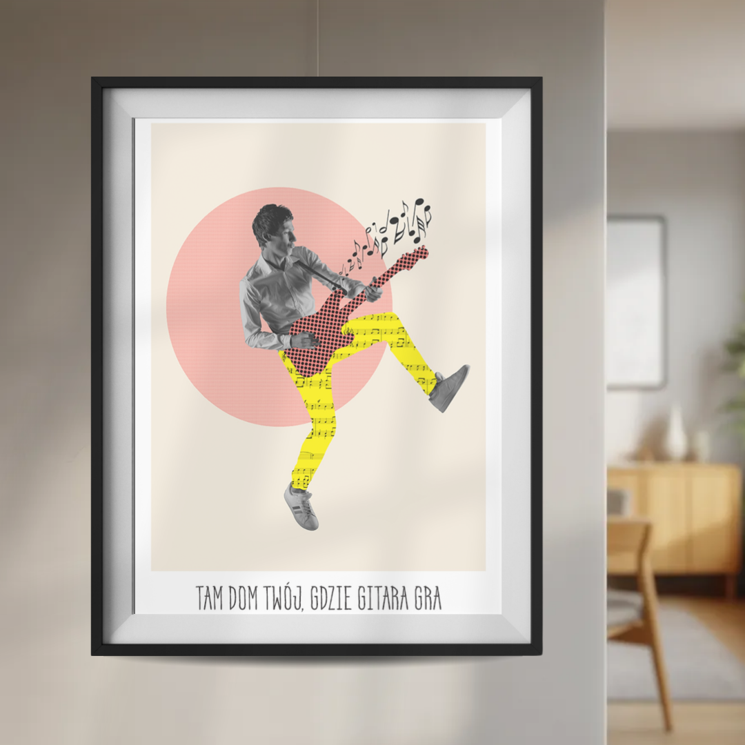Plakat Twój Dom Gitara Muzyka  ForWalls.eu