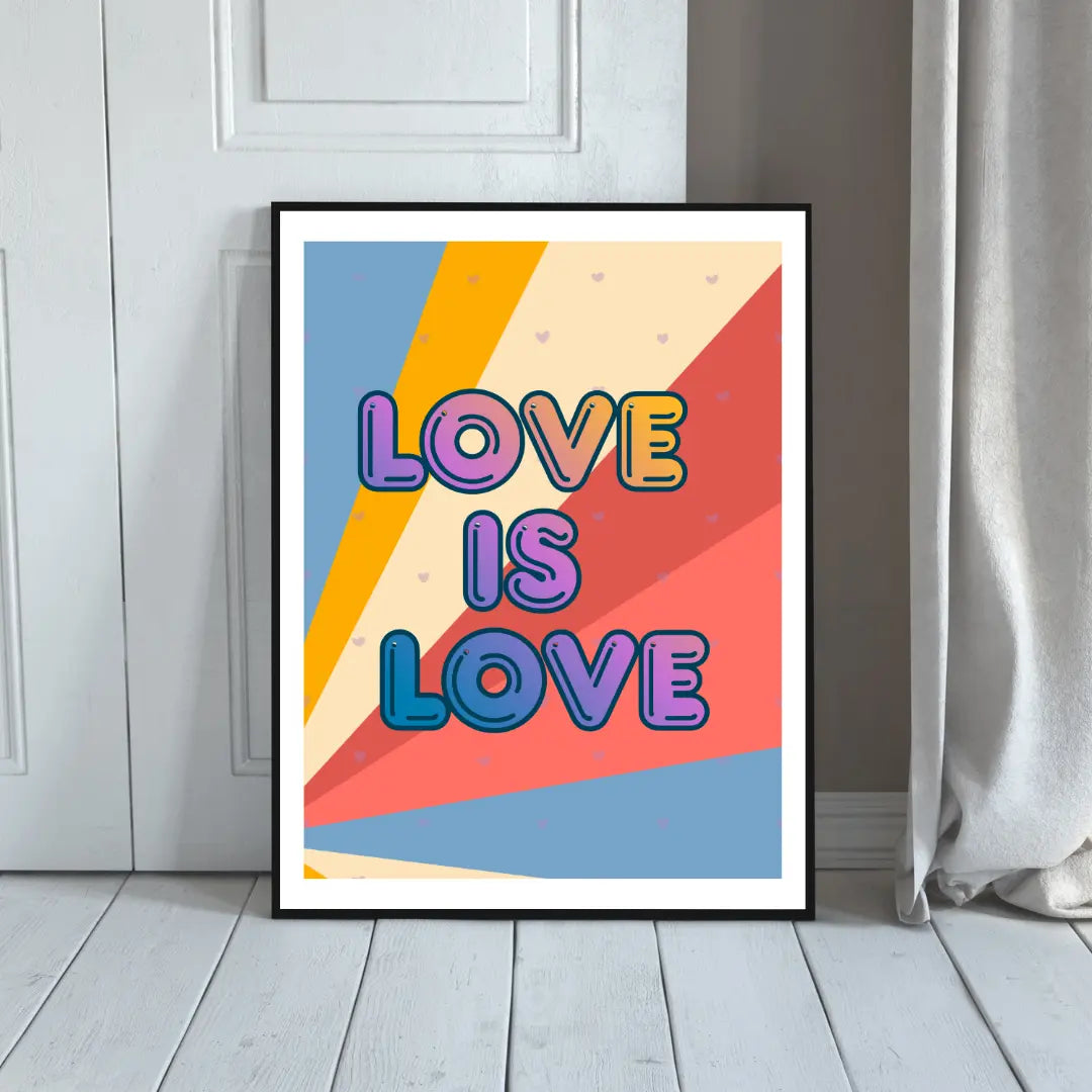 Plakat Love is Love (Pastelowy) - ForWalls.eu