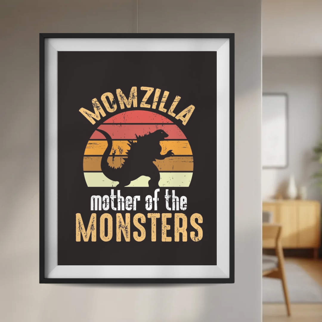 Plakat Plakat Momzilla Mother of the Monsters 30x40 cm  ForWalls.eu