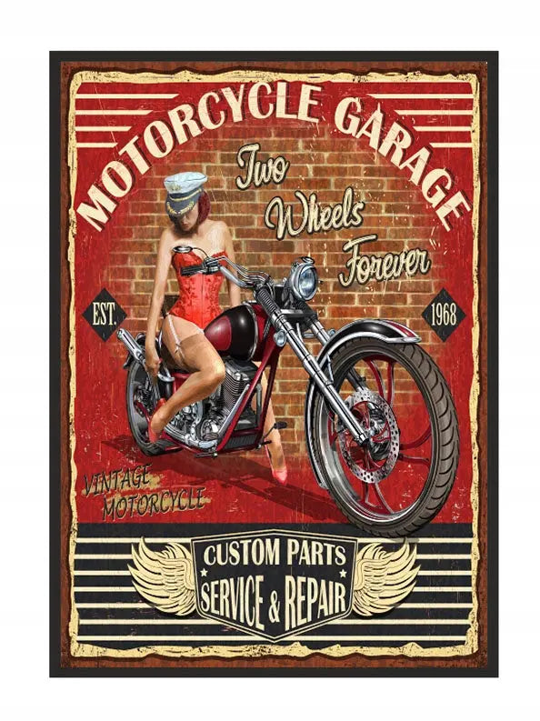 Plakat Garaż Pinup 33x43 cm - ForWalls.eu
