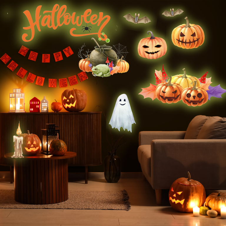 Naklejki ŚWIECĄCE w nocy ciemności fluorescencyjne Dekoracje Halloween  ForWalls.eu