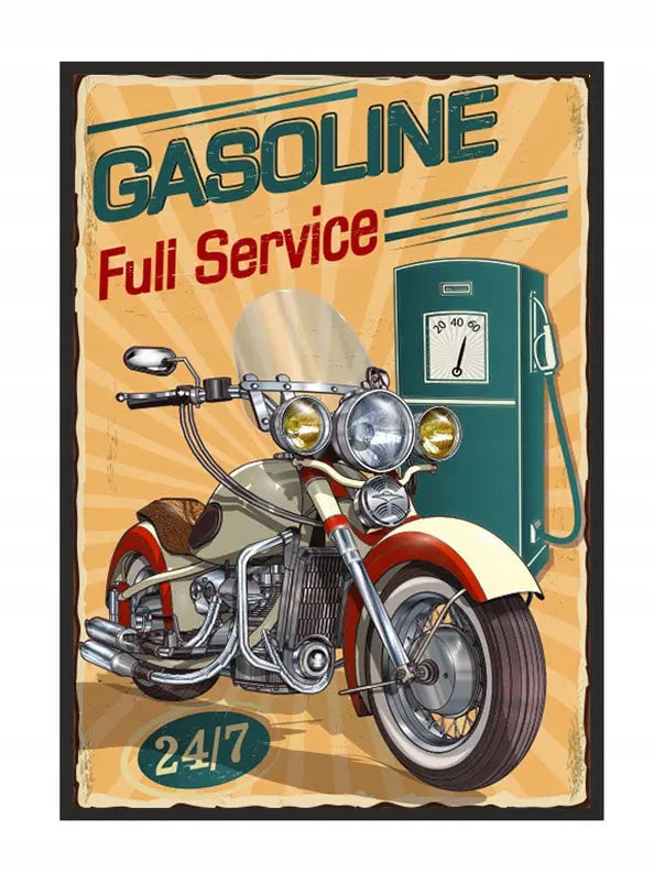 Plakat Garaż Motor 33x43 cm - ForWalls.eu