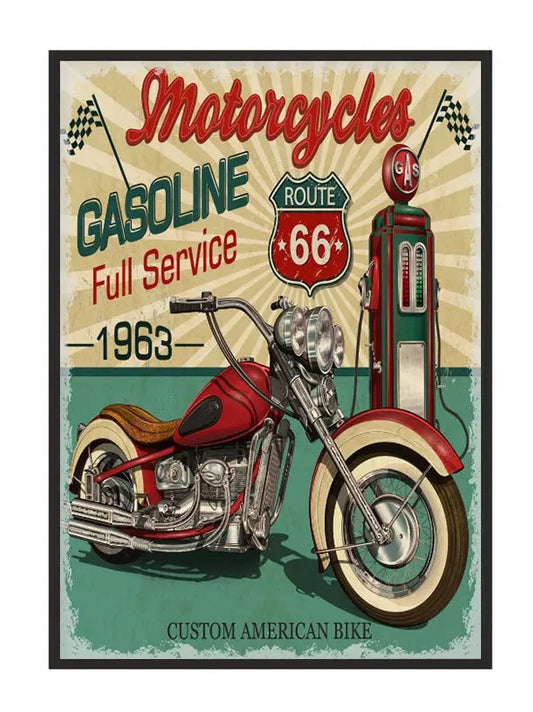 Plakat Garaż Motor 33x43 cm - ForWalls.eu