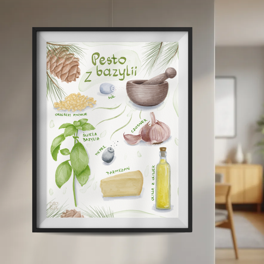 Plakat Pesto z Bazylii  ForWalls.eu