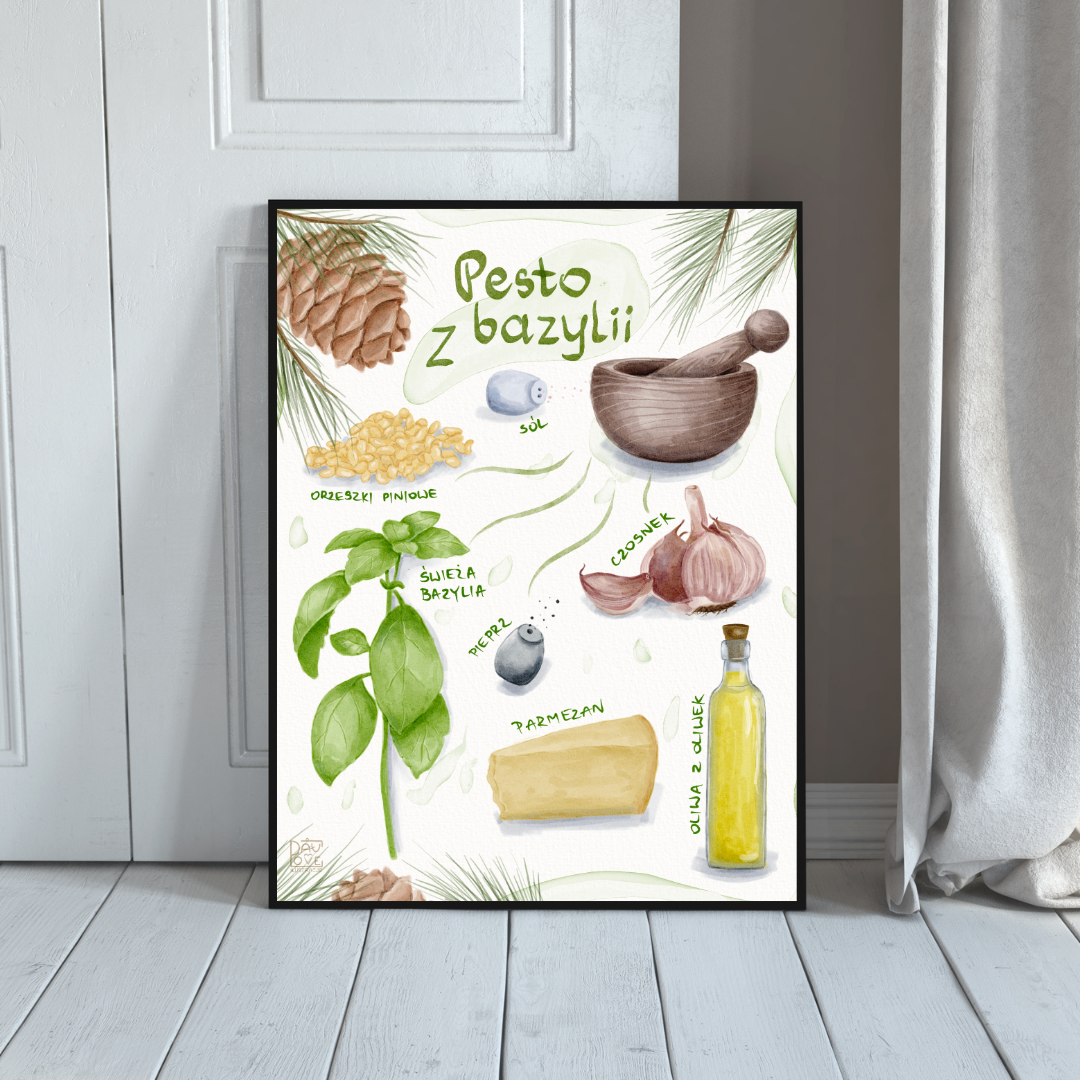 Plakat Pesto z Bazylii  ForWalls.eu